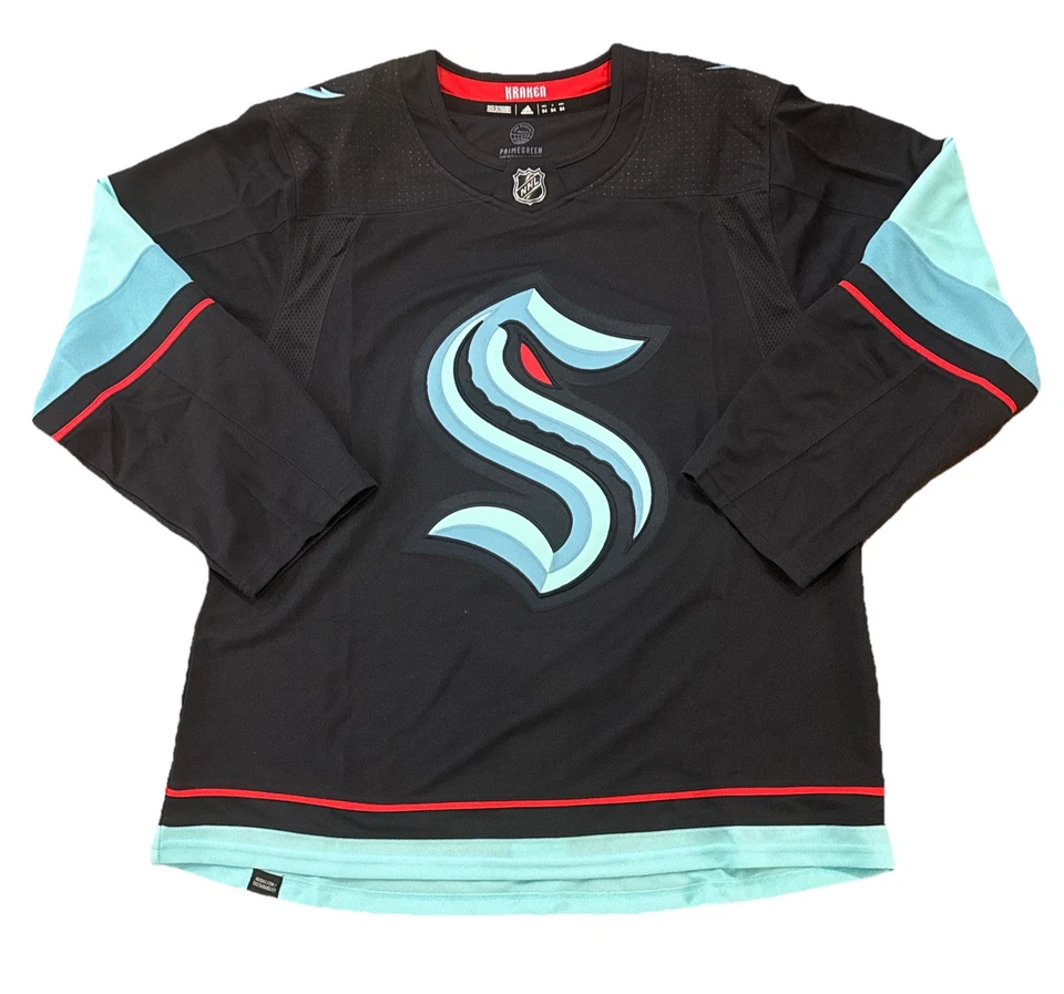 Adidas Authentic Seattle Kraken Jersey Blank NHL Hockey Sweater Men's 54-