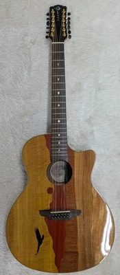 Guitarra Eléctrica Acústica Luna Vista Eagle 12 Cuerdas Madera Tropical con Estuche Rígido Foto 1 de 4