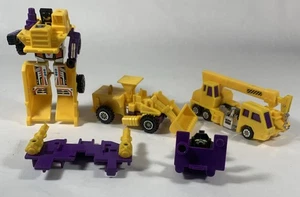 Vtg Transformers Constructicons Devastator Lot Hasbro 1984 Yellow G2 - Picture 1 of 8