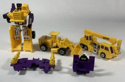 Vtg Transformers Constructicons Devastator Lot Hasbro 1984 Yellow G2 - Image 1 of 4