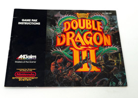 Double Dragon III Nintendo NES Anleitung USA