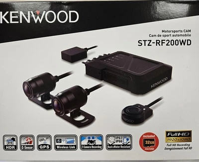 Kenwood STZ-RF200WD Motorsports HD Dual Dash Camera System Motorcyle, Golf Cart - Image 1 of 4