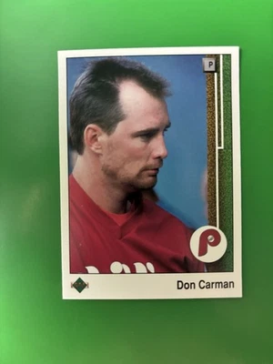 1989 Upper Deck Don Carman Philadelphia Phillies #409 - Image 1 of 2