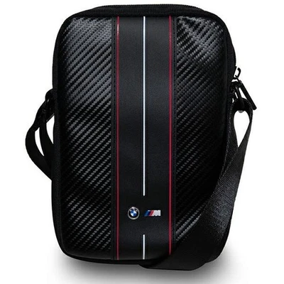 BMW Universal 10 Tablet Tasche M Power Carbon Umhängetasche Red Stripe Bag - Bild 1 von 3