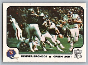 1977 Fleer Team Action #9 Green Light Denver Broncos - Picture 1 of 2