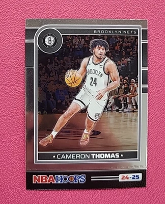 Cameron Thomas - Brooklyn Nets - 2024-25 NBA Hoops - Premium Parallel - #36 - Image 1 of 2
