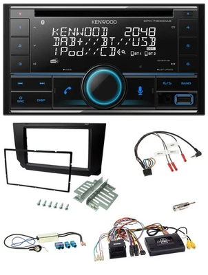 Kenwood CD 2DIN DAB USB Lenkrad Bluetooth Autoradio für Seat Ibiza 2017-2021 sch - Bild 1 von 4
