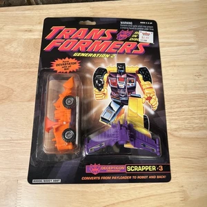 Transformers Original G2 1993 Construction Scrapper MOSC for Devastator Orange - Picture 1 of 5