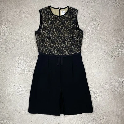 Rojo Valentino Mujer Clásico Negro Floral Encaje Talla EE. UU. 8 Foto 1 de 4