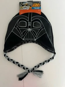 Star Wars Darth Vader Knit Beanie Hat Cap Disney NWT Black - Picture 1 of 2
