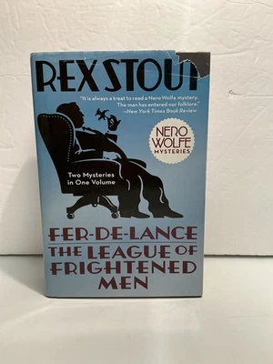 Fer-de-Lance & The League of Frightened Men by Rex Stout (HC) - Image 1 of 4