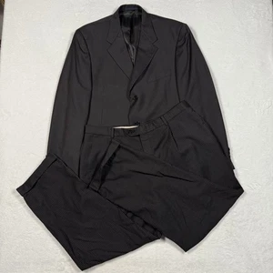 Daniel Cremieux Loro Piana Men’s 43R Dark Gray Striped Wool 3-Button Suit 38x32 - Picture 1 of 24