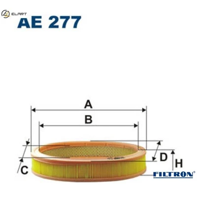 FILTRO DE AIRE AE 277 PARA RENAULT 11 ENCORE SUPER/5 19/Mk/II/Chamade/ALIANZA 1,7 L Foto 1 de 4