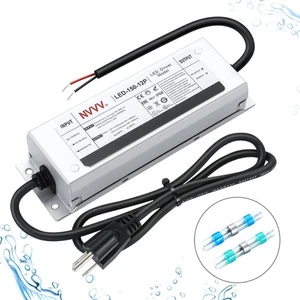 12 Volt LED Driver 150 W Waterproof Power Supply Low Voltage Transformer 12.5A - Picture 1 of 8
