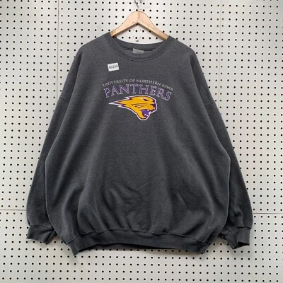 University Northern Iowa Panthers Crewneck  Sweatshirt Mens 3XL Gray 28.5x30 - Image 1 of 4