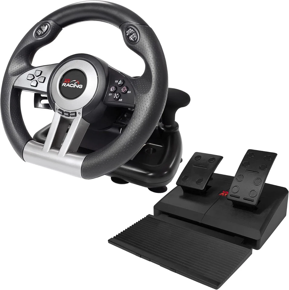 X-Rocker XR Racing Racing Wheel and Floor Pedals, Vibration, Paddle Shifters - Image 1 of 4