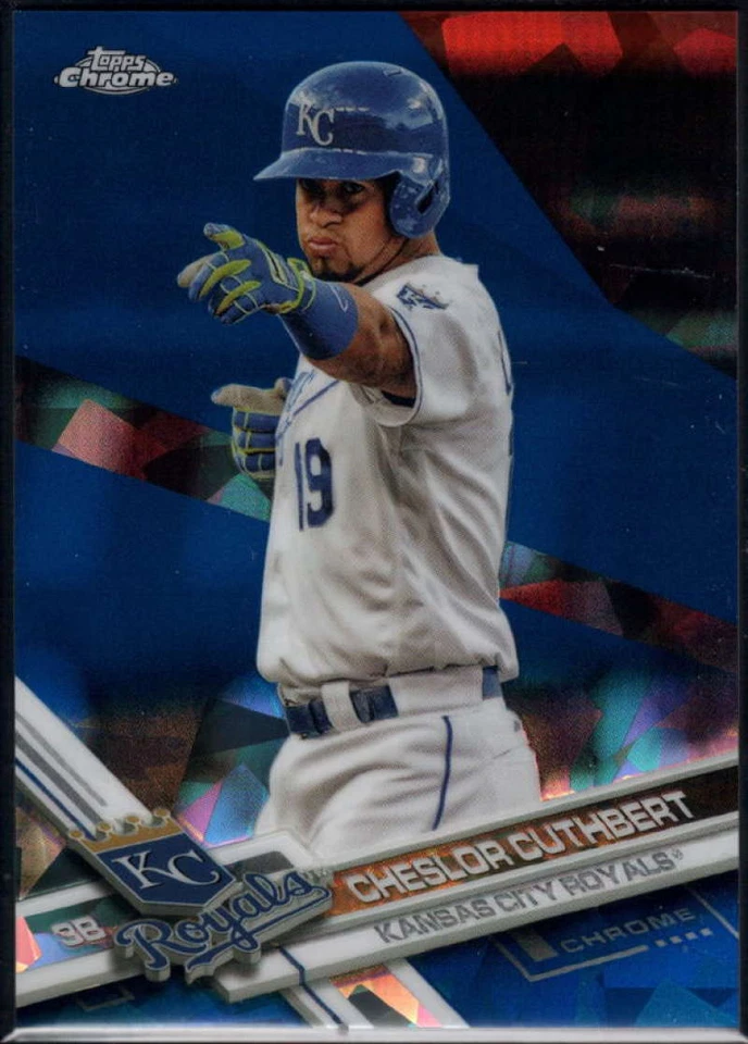 Cheslor Cuthbert 2017 Topps Chrome Sapphire Edition #677 /250 Royals  - Image 1 of 1