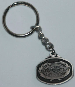 NIP STAR TREK STARFLEET PEWTER KEYCHAIN KEY CHAIN RING MARTGUILD 1-3/8"x1" - Picture 1 of 3