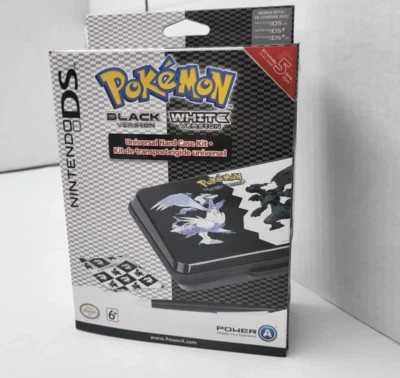 MINT NEW POKEMON BLACK & WHITE HARD SHELL TRAVEL CASE FOR NINTENDO DS LITE & DSI - Image 1 of 3