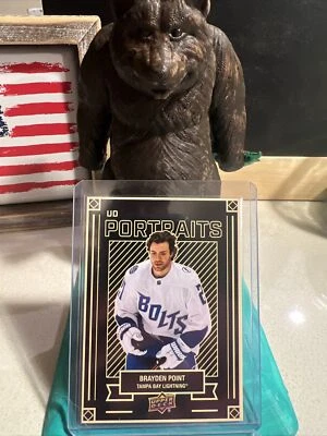 2022-23 Upper Deck Series 1 Brayden Point UD Portraits Tampa Bay Lightning #P-5 - Image 1 of 2