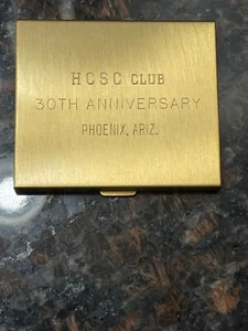 Vintage JC Penney’s Brass Compact HCSC Club 30th Anniversary Phoenix AZ - Picture 1 of 8