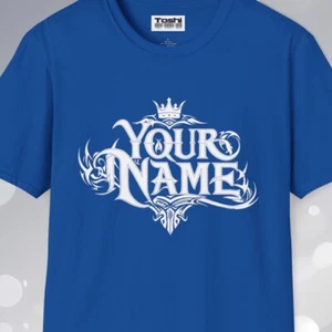 Add YOUR NAME Graffiti Tattoo Style Tee Urban Customize Hip Hop Old School B-Boy - Picture 1 of 11