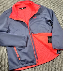 UNDER ARMOUR STORM 2 Jacket Cold Gear INFRARED Girl YXL Pink Purple Fleece Lined - Picture 1 of 14