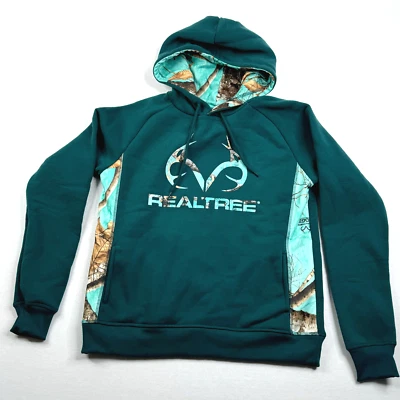 Sudadera con capucha para mujer Realtree verde agua camuflada talla S Foto 1 de 4