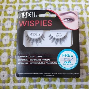 Ardell Wispies Cluster Lashes - 600 Black - Invisible Band Natural Falsies - Bild 1 von 2