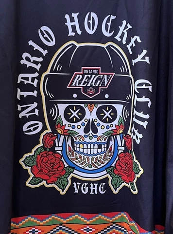 Violent Gentlemen ONTARIO REIGN JERSEY DIA DE LOS MUERTOS Day Of Dead Mens L Cover