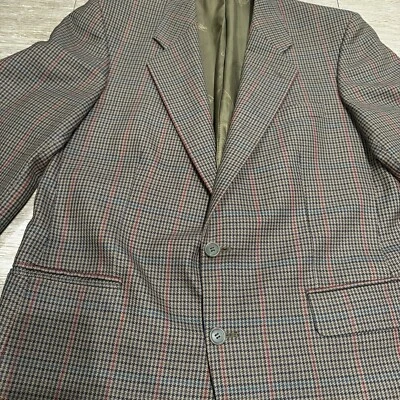 Vintage Magee Blazer Men’s 42R Sports Coat Wool Jacket Houndstooth Ireland - Image 1 of 4