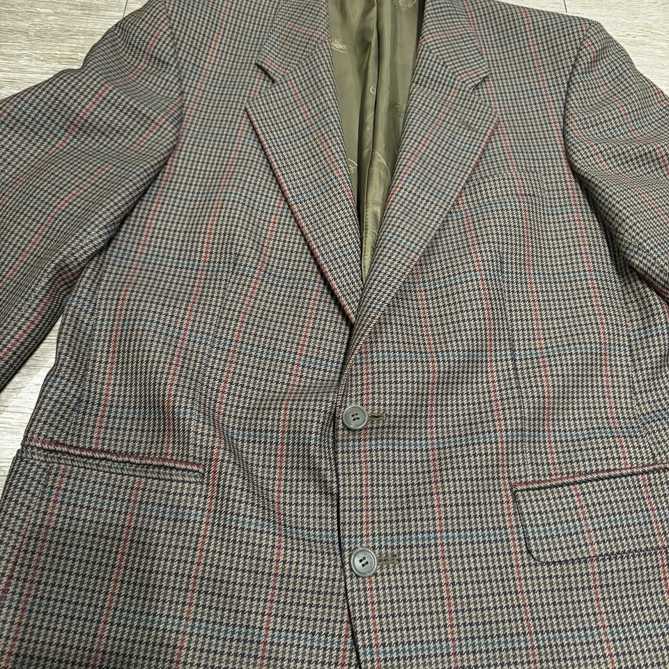 Vintage Magee Blazer Men’s 42R Sports Coat Wool Jacket Houndstooth Ireland - Image 1 of 4