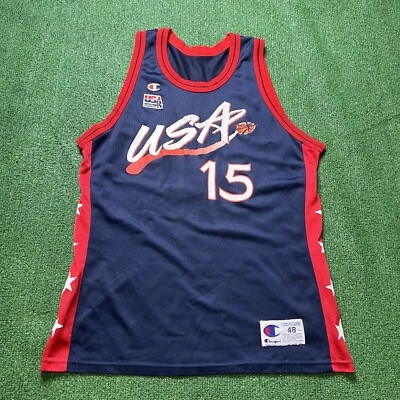 Vintage 90's Hakeem Olajuwon #34 Houston Rockets Champion NBA Jersey size 48 XL - Image 1 of 4