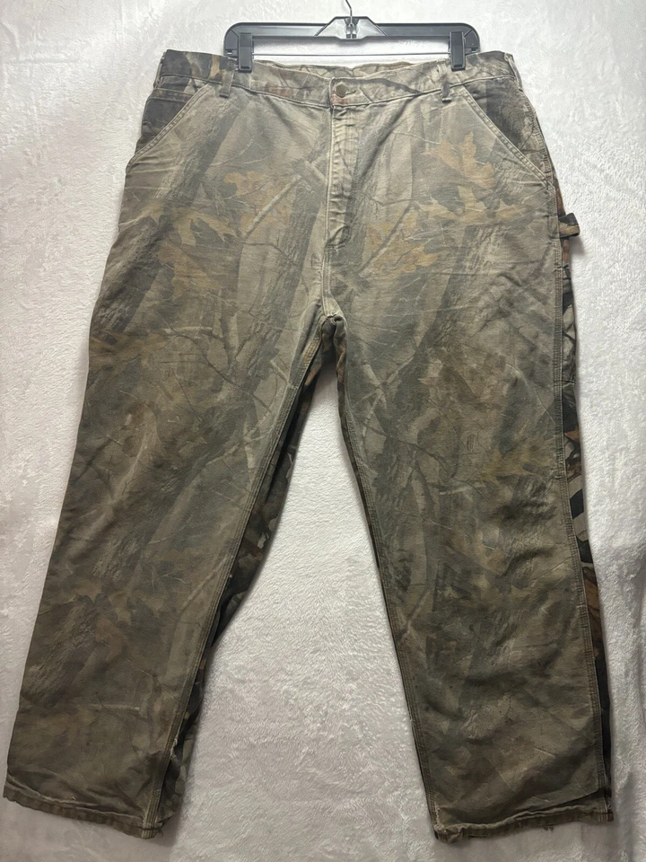 Camuflaje Carhartt De Colección - Realtree Dungaree Fit B158 CMO, Para Hombre Hecho en EE. UU. con Desvanecimiento Foto 1 de 4