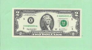 2003A ..UNCIRC $ 2 E 0085 0555 A .... 2003A $ 2 E-A SCHÖNE NOTIZEN FRN - Bild 1 von 2