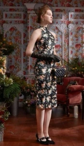 SHEIN Natella Klycheva beautiful Floral Print Halterneck Fitted Dress - Picture 1 of 12
