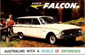 Postal Ford Falcon australiano con un mundo de diferencia camioneta pesca - Imagen 1 de 2