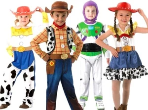 Child Disney TOY STORY Fancy Dress Costume Deluxe Jessie Buzz Woody Book Day Kid - Picture 1 of 5