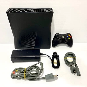 Microsoft Xbox 360 Slim 4GB Console + Controller - Tested & Working - Free Post - Picture 1 of 10