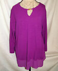 NWOT Ladies ELLEN TRACEY Purple Pullover Top - Sz XXL