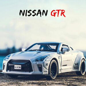 1:32 Scale Nissan GTR Model Car Diecast Toy Vehicle Kids Gift Collection White