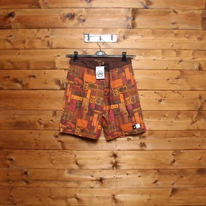 Costume RVCA NUOVO tg. 30 (Cod.CMS56) Arancio e Marrone Dead Stock Uomo - Foto 1 di 7