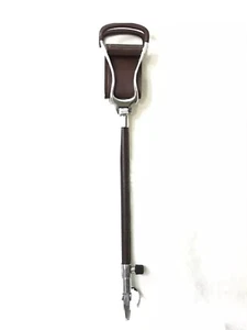 Asiento Stick Walking Stick Silla plegable Silla de golf con asiento de cuero - Imagen 1 de 12