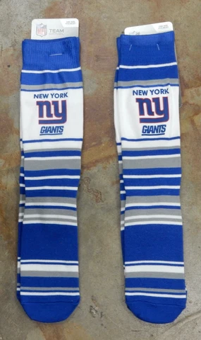 2 Pack NFL New York Giants Socks Gift One Size Fits Most Dress Saquon Barkley Cover