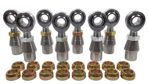 CHROMOLY 4 LINK KIT 5/8 x 5/8 HEIM JOINT 5/8 STEEL CONE SPACERS & BUNG .095 - Imagen 1 de 8