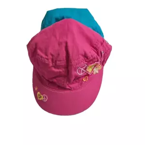 Gorras estilo cadete de dos piezas The Childrens Place Girls espalda elástica rosa azul 4/6 - Imagen 1 de 20