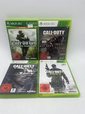 Xbox 360 Call of Duty Ghosts/ Call of Duty MW3/ Call of Duty 4/ Advanced Warfare - Bild 1 von 4
