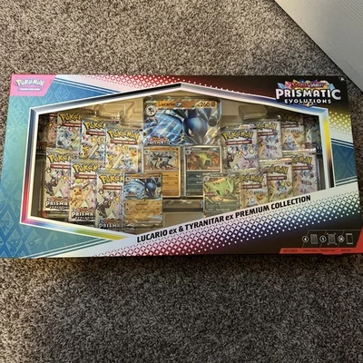 Prismatic Evolutions Lucario ex & Tyranitar ex Premium Collection - Image 1 of 4