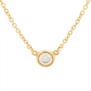 Collar de diamantes Tiffany por yarda 1P 750 (YG) 1,9 g aprox. 4,45 mm de diámetro - Imagen 1 de 5