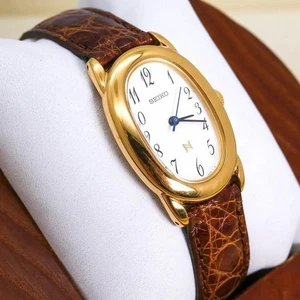 Seiko Noie Ladies Oval Watch New Battery Quartz Beautiful Condition Used - Picture 1 of 10